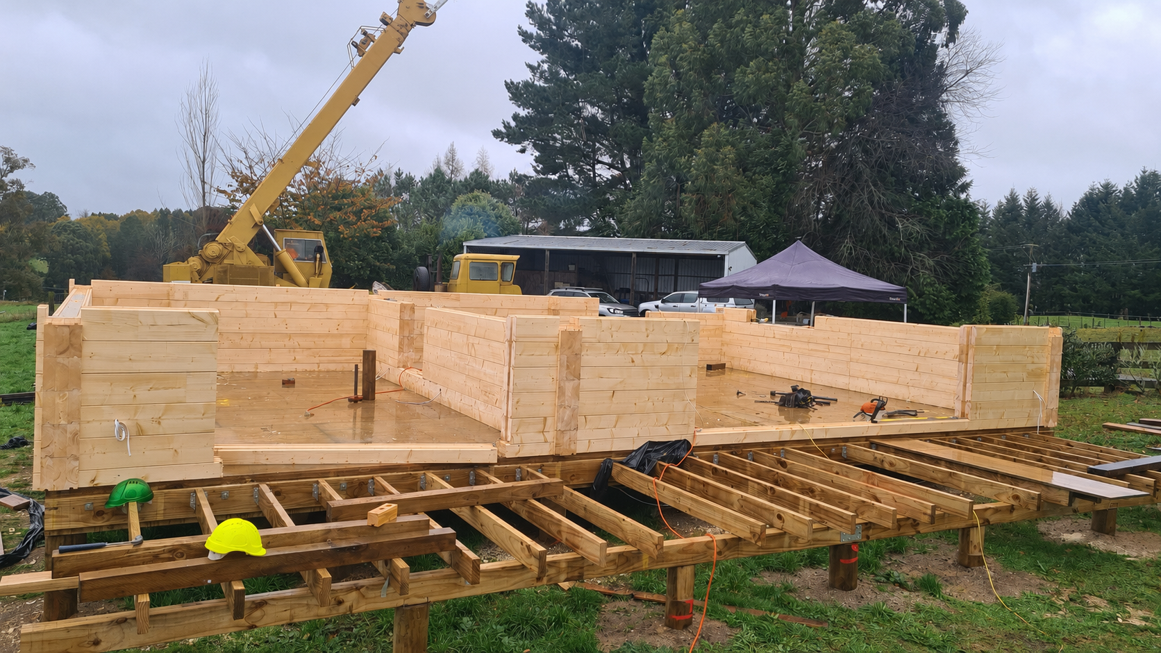 Taupo machined Log home